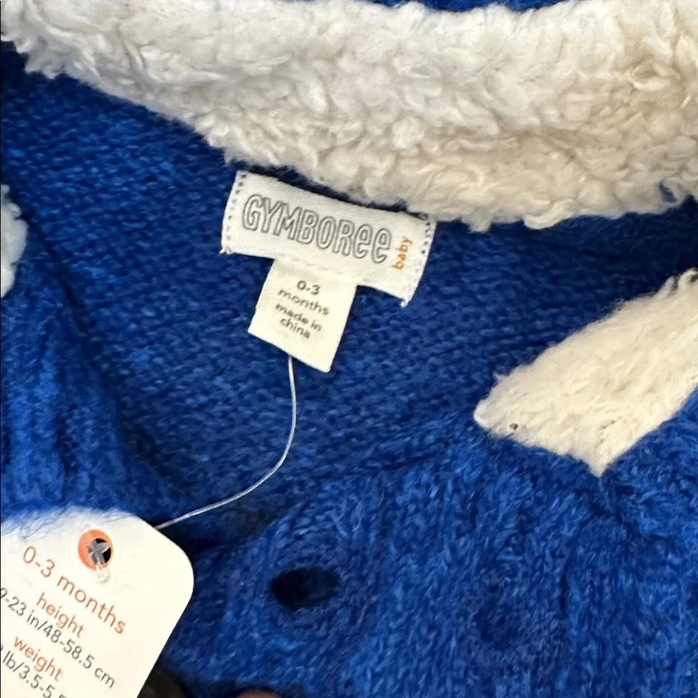 NWT Gymboree Boys Sweater Size 0-3 Months